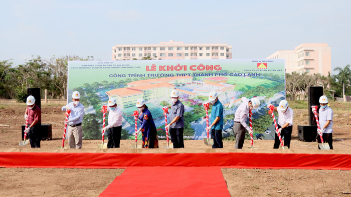 Khởi công xây dựng mới Trường Trung học phổ thông thành phố Cao Lãnh